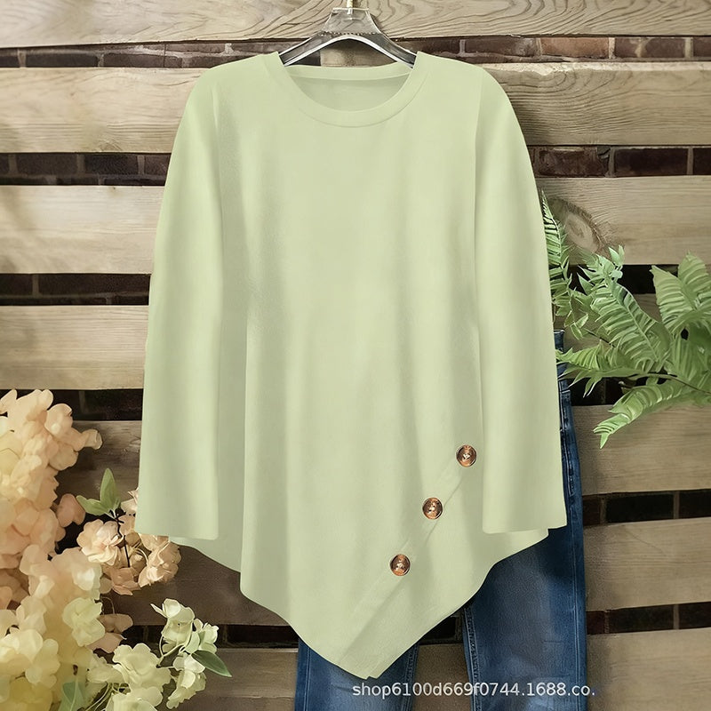 Round-Neck Long-Sleeve Top