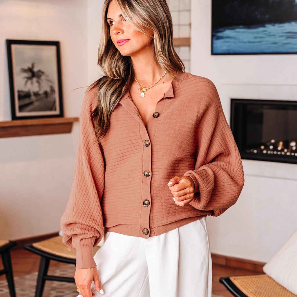Versatile Loose Long-Sleeve Cardigan