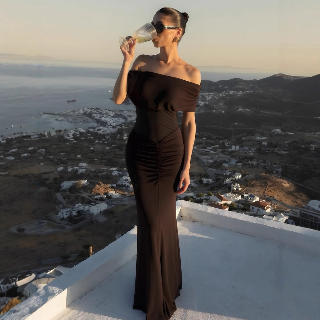 Sleeveless Pleated Party Dress