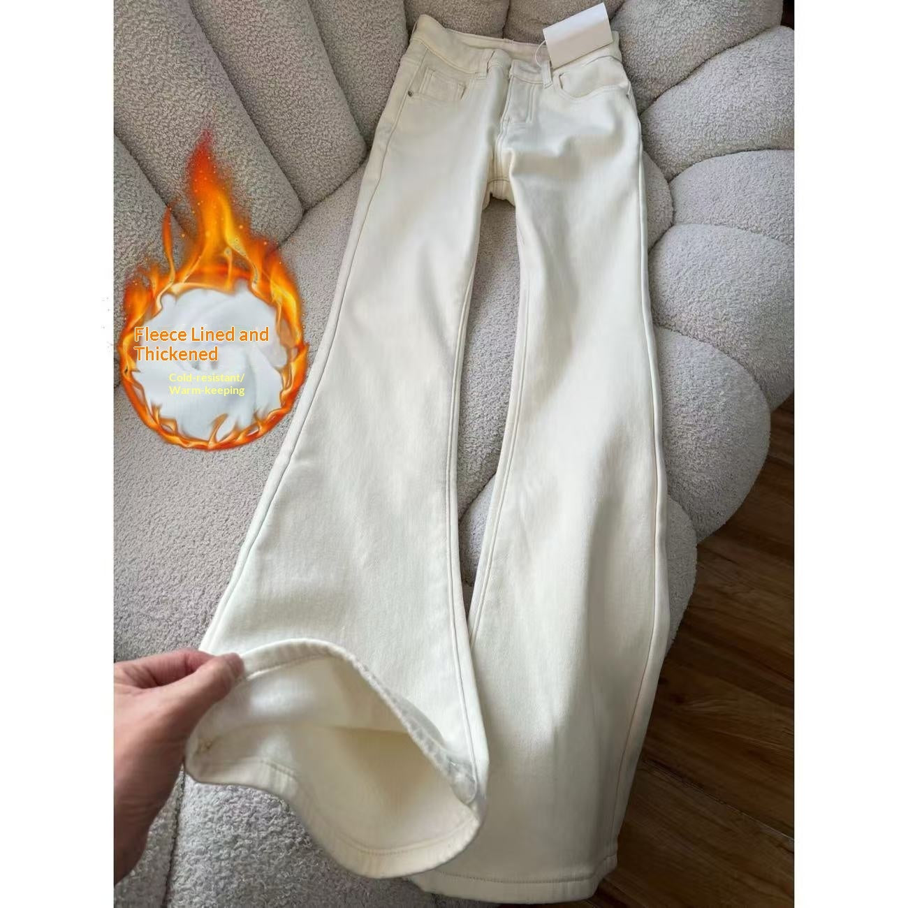 Vintage Khaki Flared Pants
