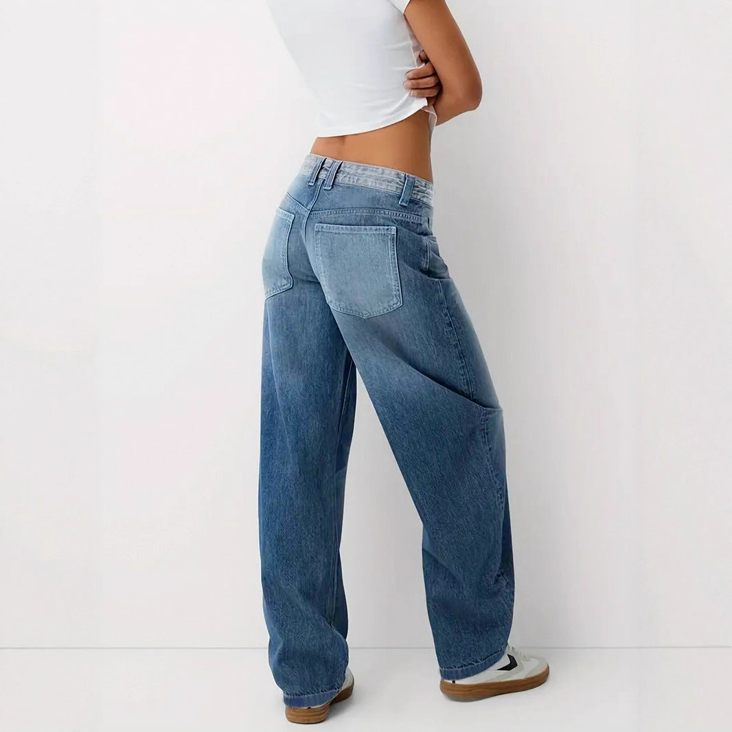 Summer Wide-Leg Denim Jeans