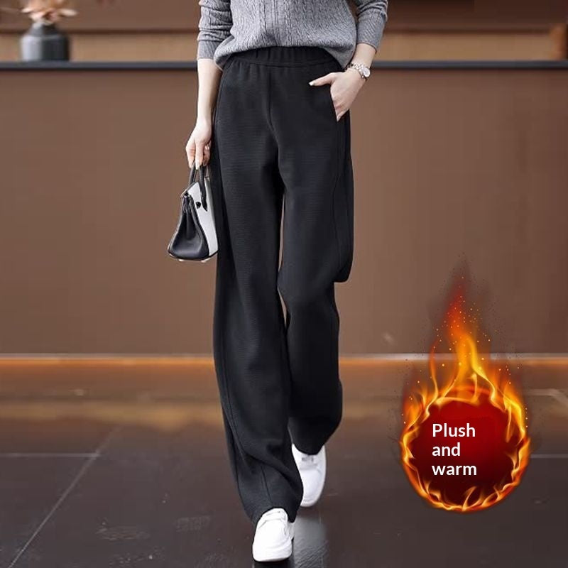 Slimming Relaxed-fit Wide-leg Pants For Women Casual Style.