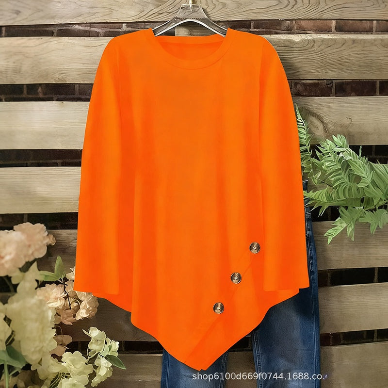Round-Neck Long-Sleeve Top