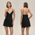 Lace-Trimmed Slim Camisole Dress