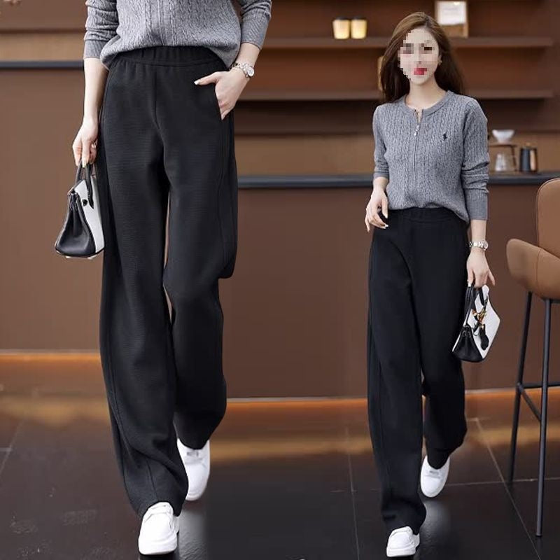 Slimming Relaxed-fit Wide-leg Pants For Women Casual Style.