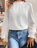 Elegant Lace-Trimmed Long-Sleeve