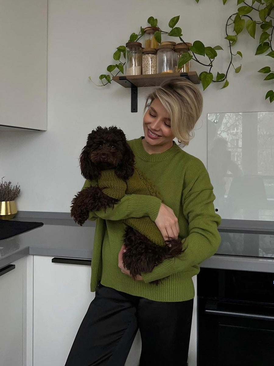 Relaxed Knit Crewneck Pullover