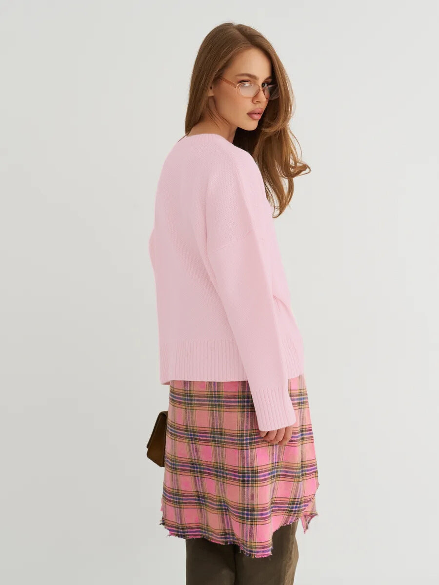 Relaxed Knit Crewneck Pullover