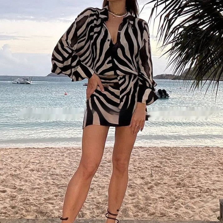 Printed Slim-Fit Bodycon Dress