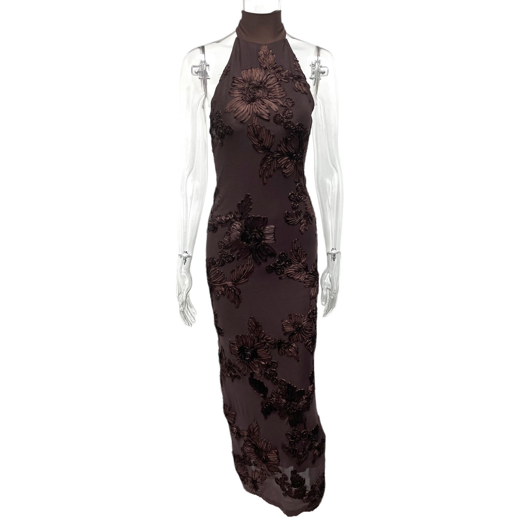 New Elegant Sleeveless Crew-neck Party Dress