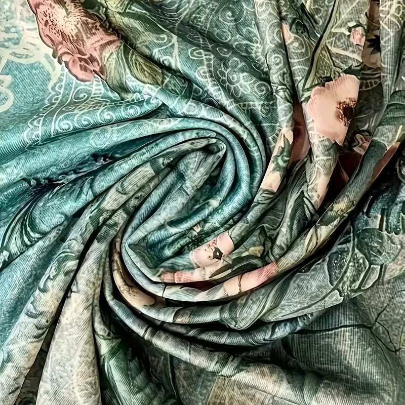 A-Line Floral Midi Tank Dress