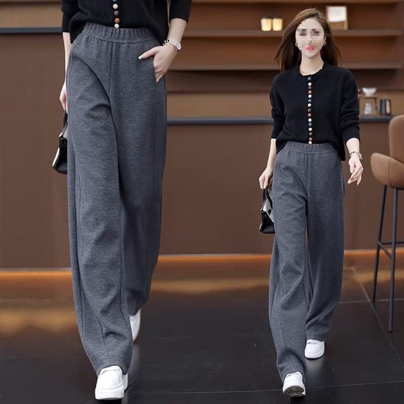 Slimming Relaxed-fit Wide-leg Pants For Women Casual Style.