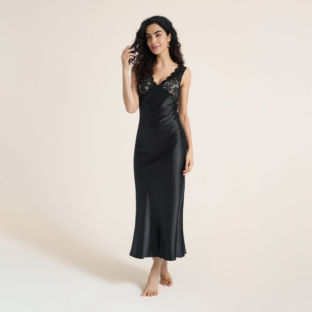 Sexy Lace-Trimmed Bodycon Dress